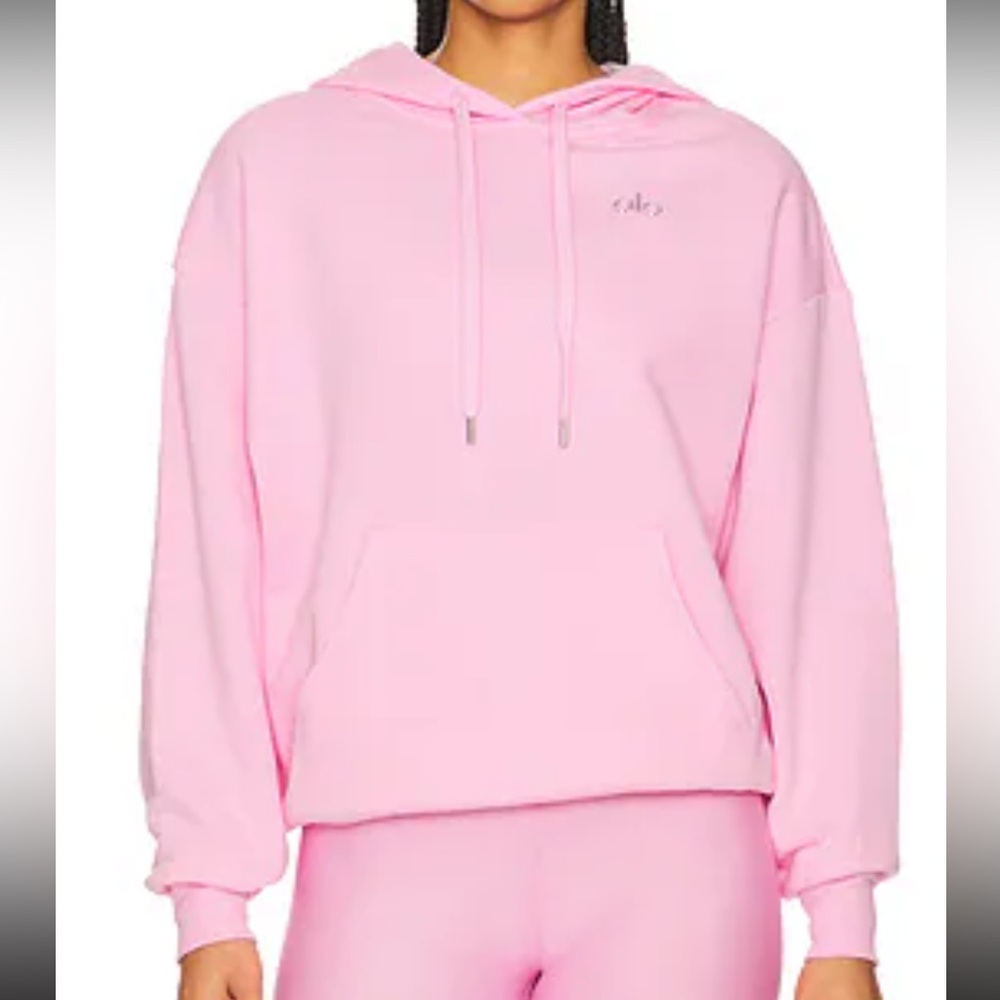 ALO Accolade Sweet Pink Hoodie Women’s Medium